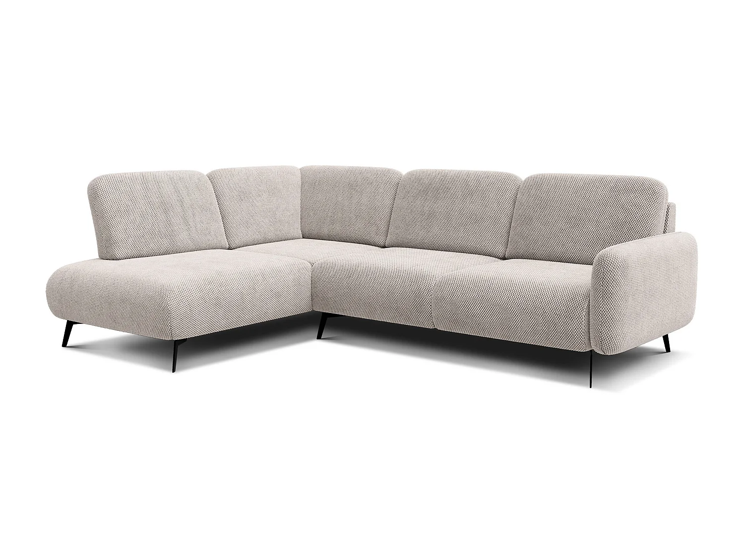 5-Sitzer-Ecksofa links FEBE, beige