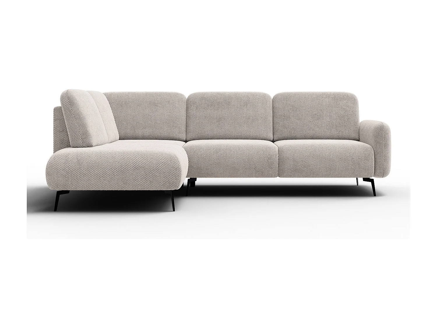 5-Sitzer-Ecksofa links FEBE, beige