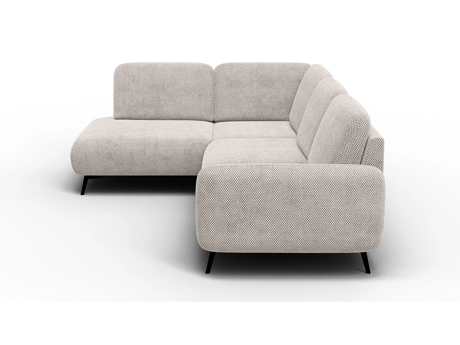 5-Sitzer-Ecksofa links FEBE, beige