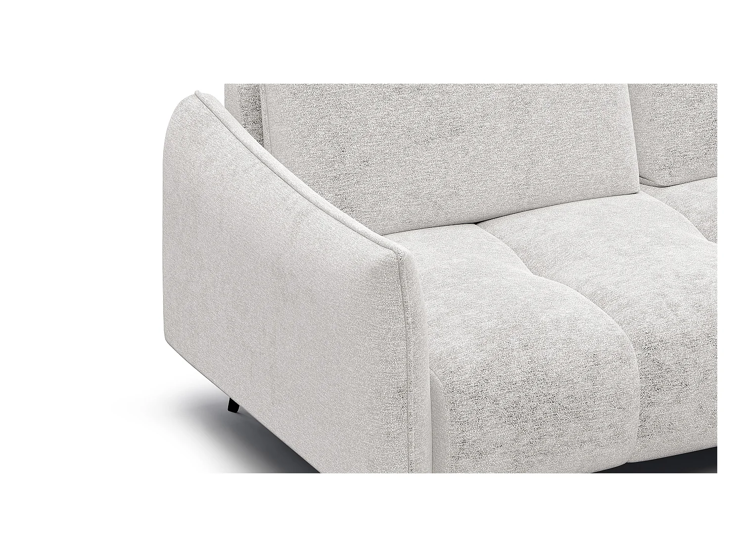 CANAPE D'ANGLE AERA 5 places, ecru