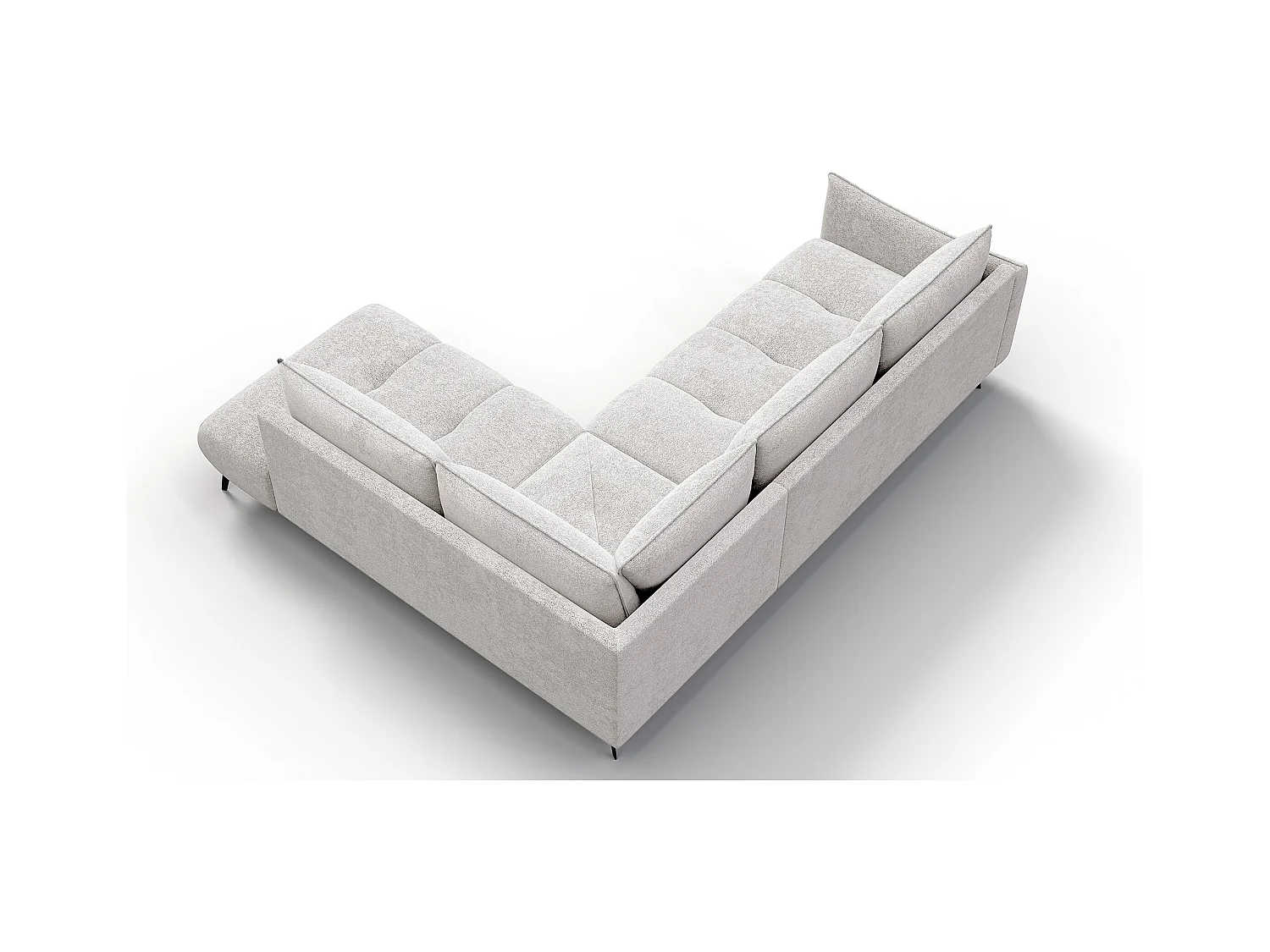 CANAPE D'ANGLE AERA 5 places, ecru