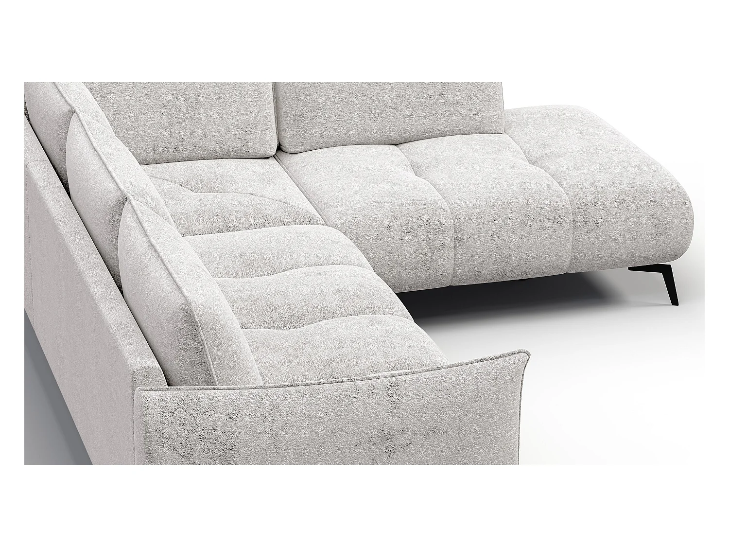 CANAPE D'ANGLE AERA 5 places, ecru