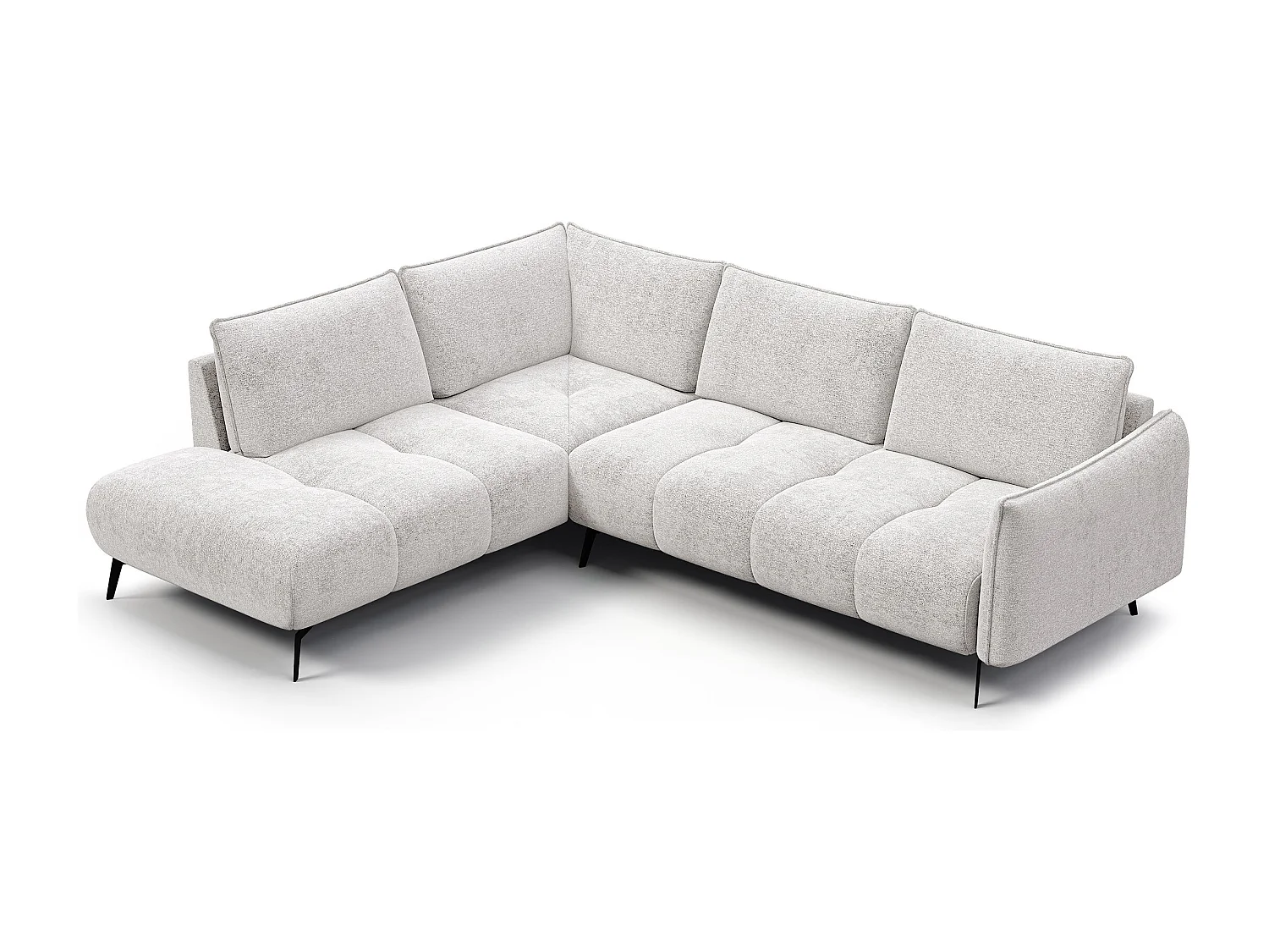 Ecksofa 5-Sitzer links AERA, ecru