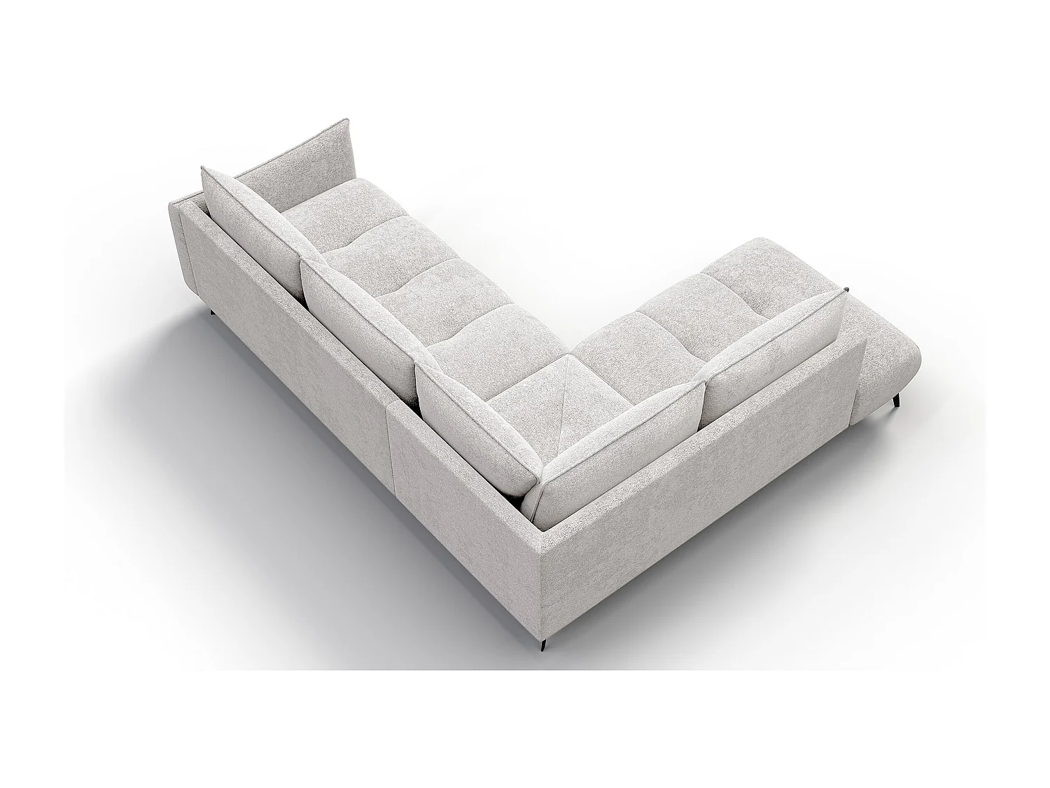 Ecksofa 5-Sitzer links AERA, ecru