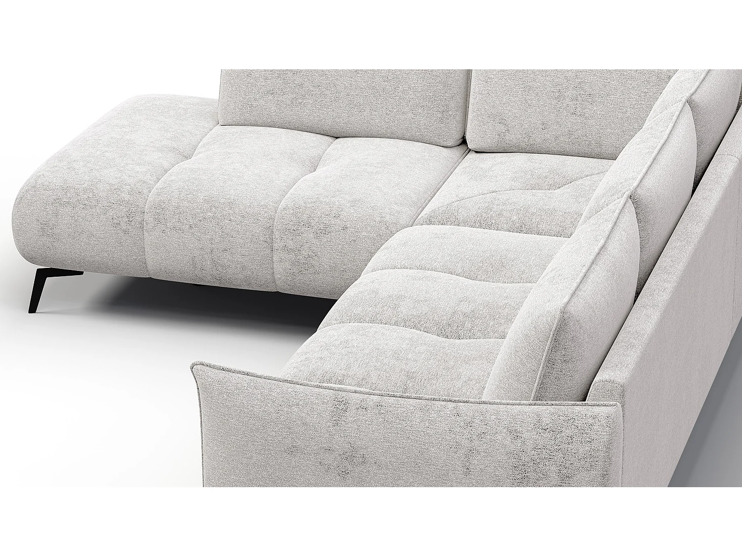 Ecksofa 5-Sitzer links AERA, ecru