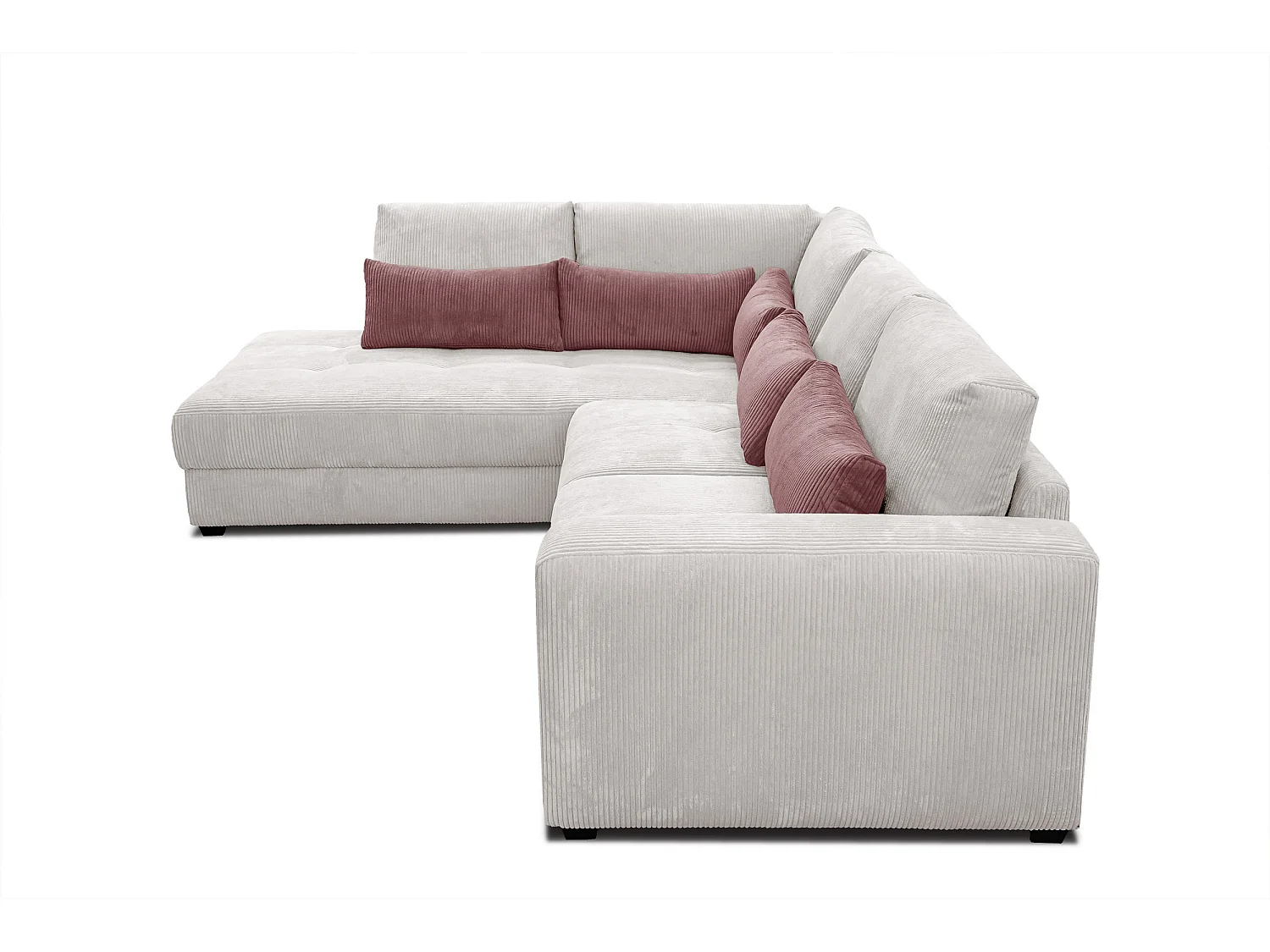 CANAPE D'ANGLE OLI 4 places, blanc perle