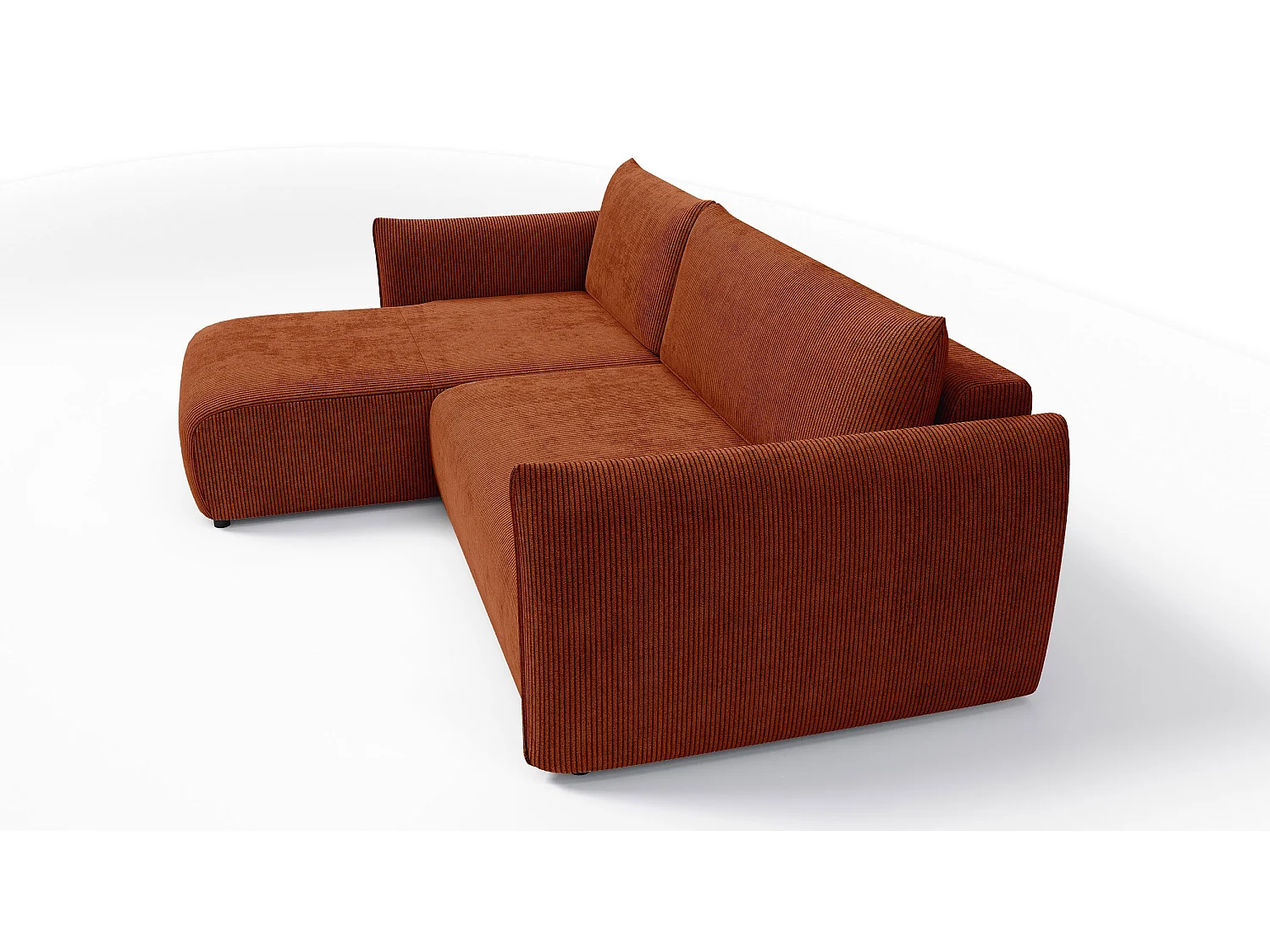 CANAPE D'ANGLE TAUER 3 places, orange