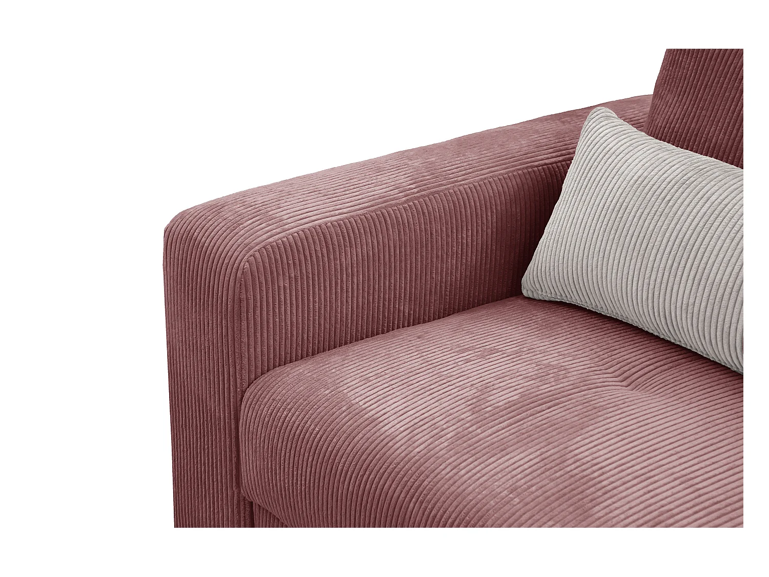 CANAPE D'ANGLE OLI 4 places, rose