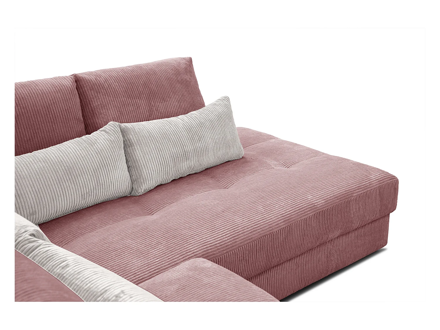 CANAPE D'ANGLE OLI 4 places, rose