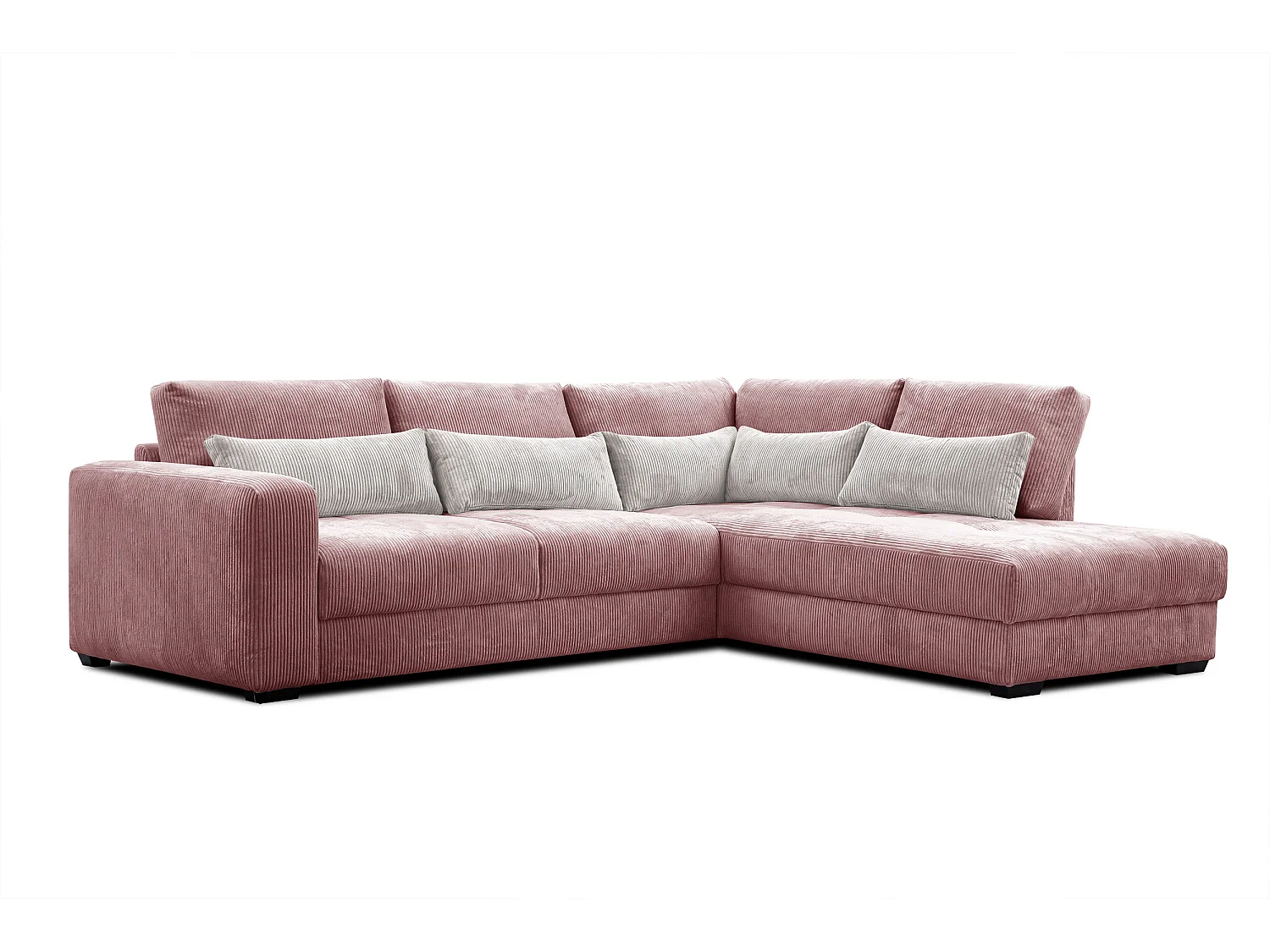 CANAPE D'ANGLE OLI 4 places, rose