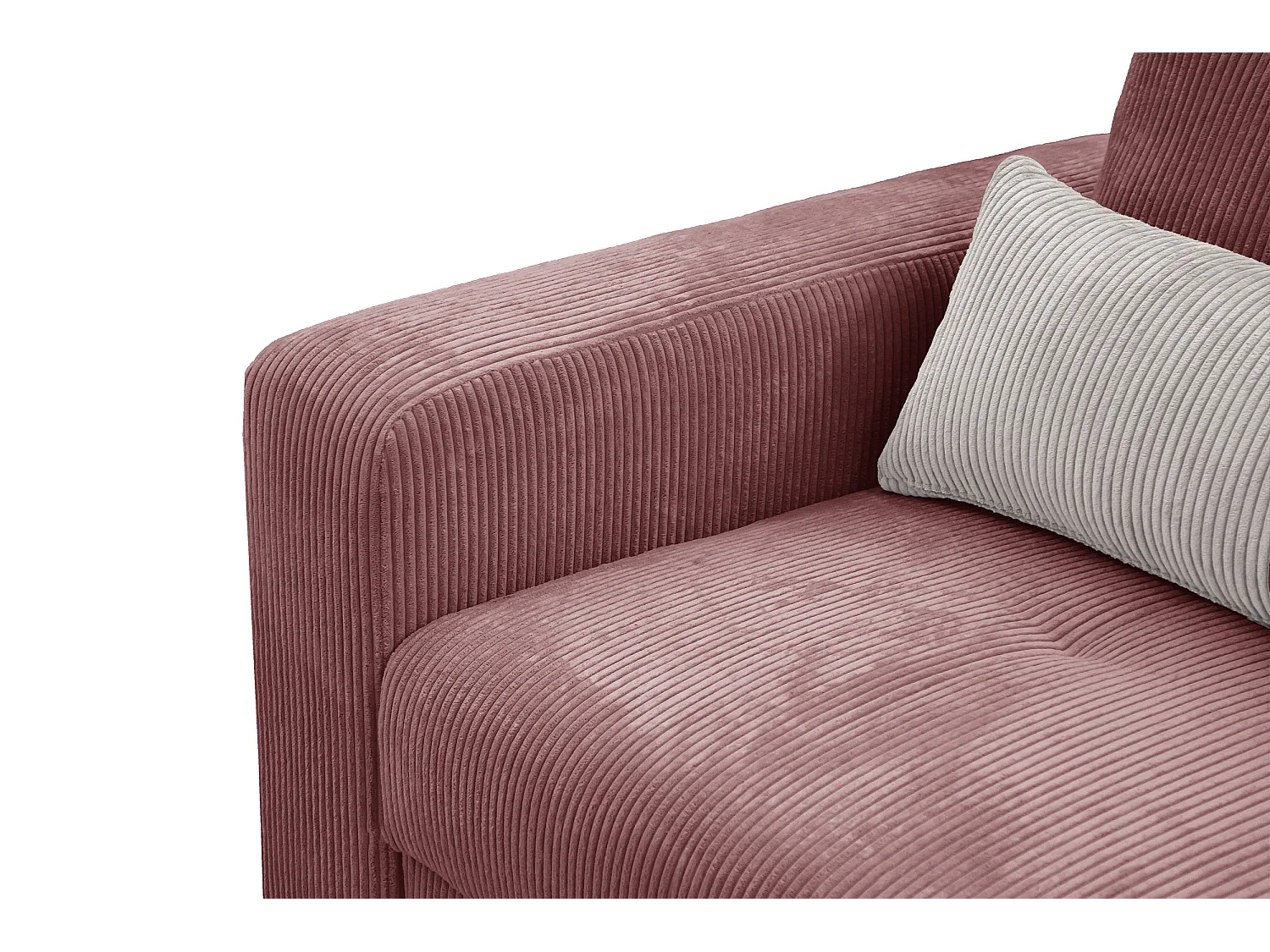 CANAPE D'ANGLE OLI 4 places, rose