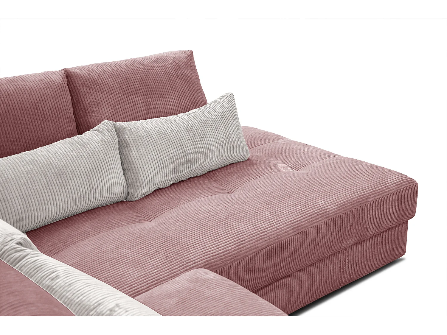 CANAPE D'ANGLE OLI 4 places, rose