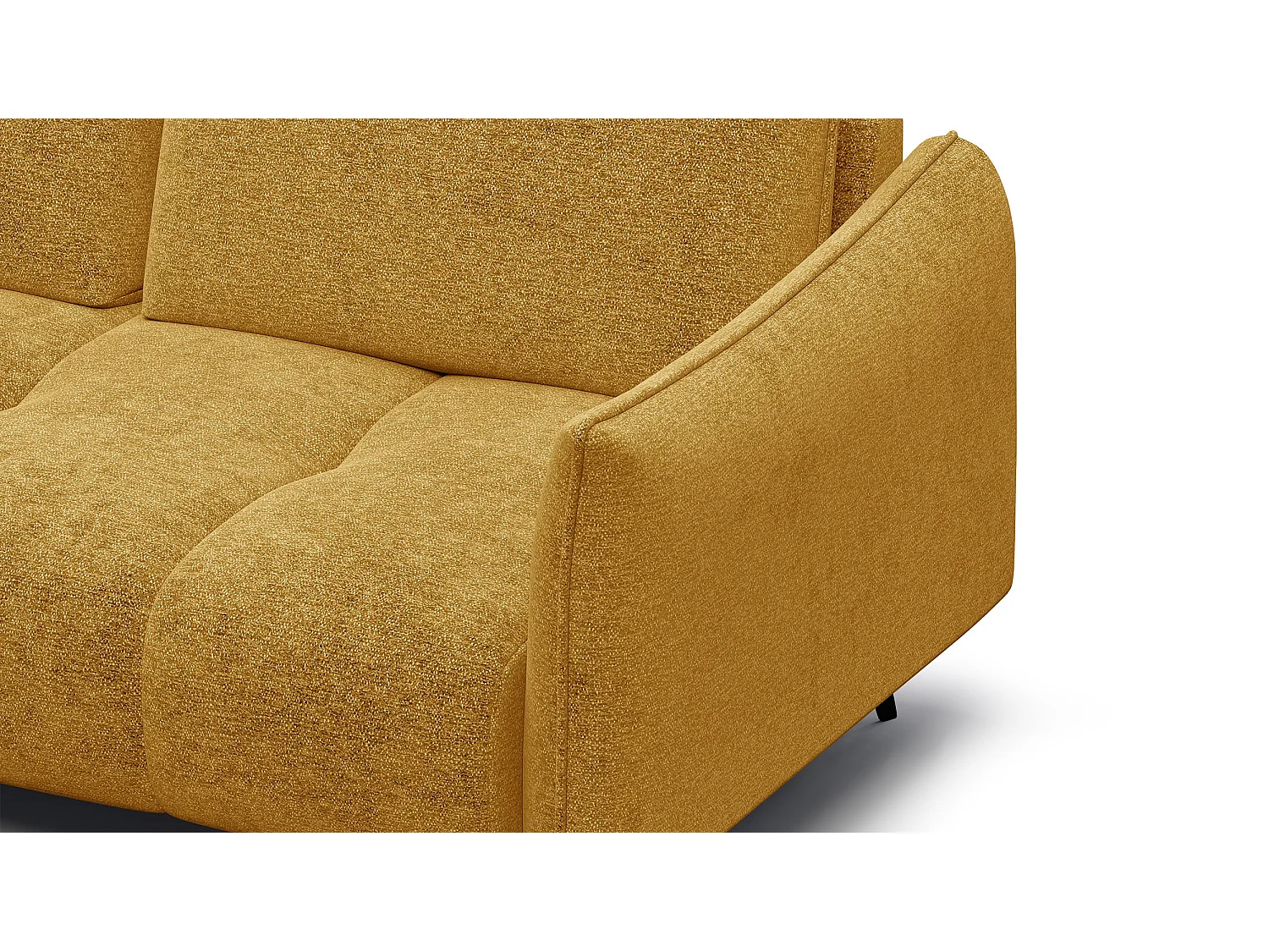 Ecksofa 5-Sitzer links AERA, gelb