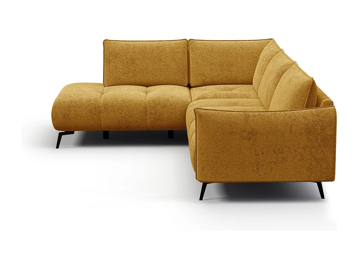 Ecksofa 5-Sitzer links AERA, gelb