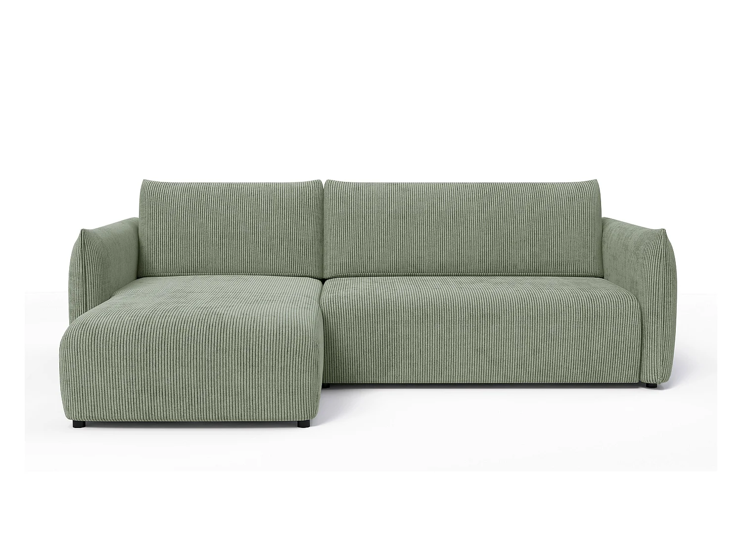 CANAPE D'ANGLE TAUER 3 places, sauge