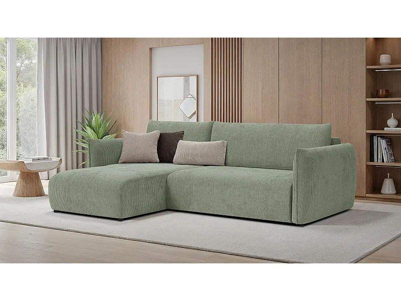 TAUER Ecksofa 3-Sitzer rechts, mint
