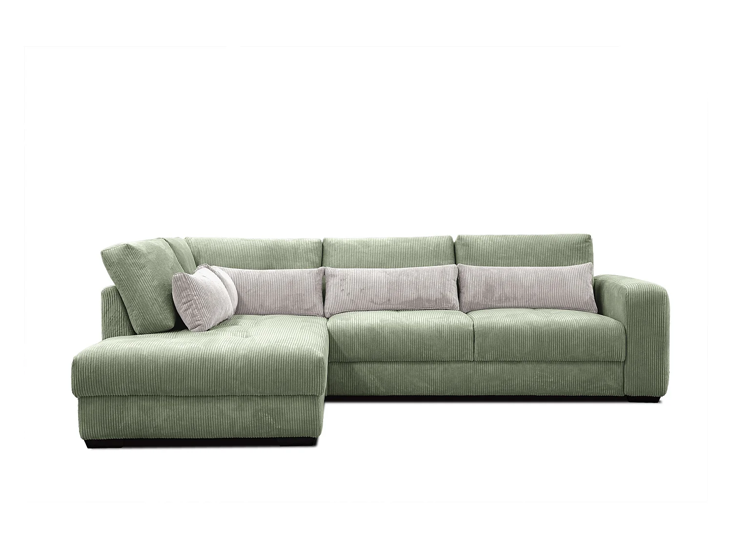 CANAPE D'ANGLE OLI 4 places, sauge