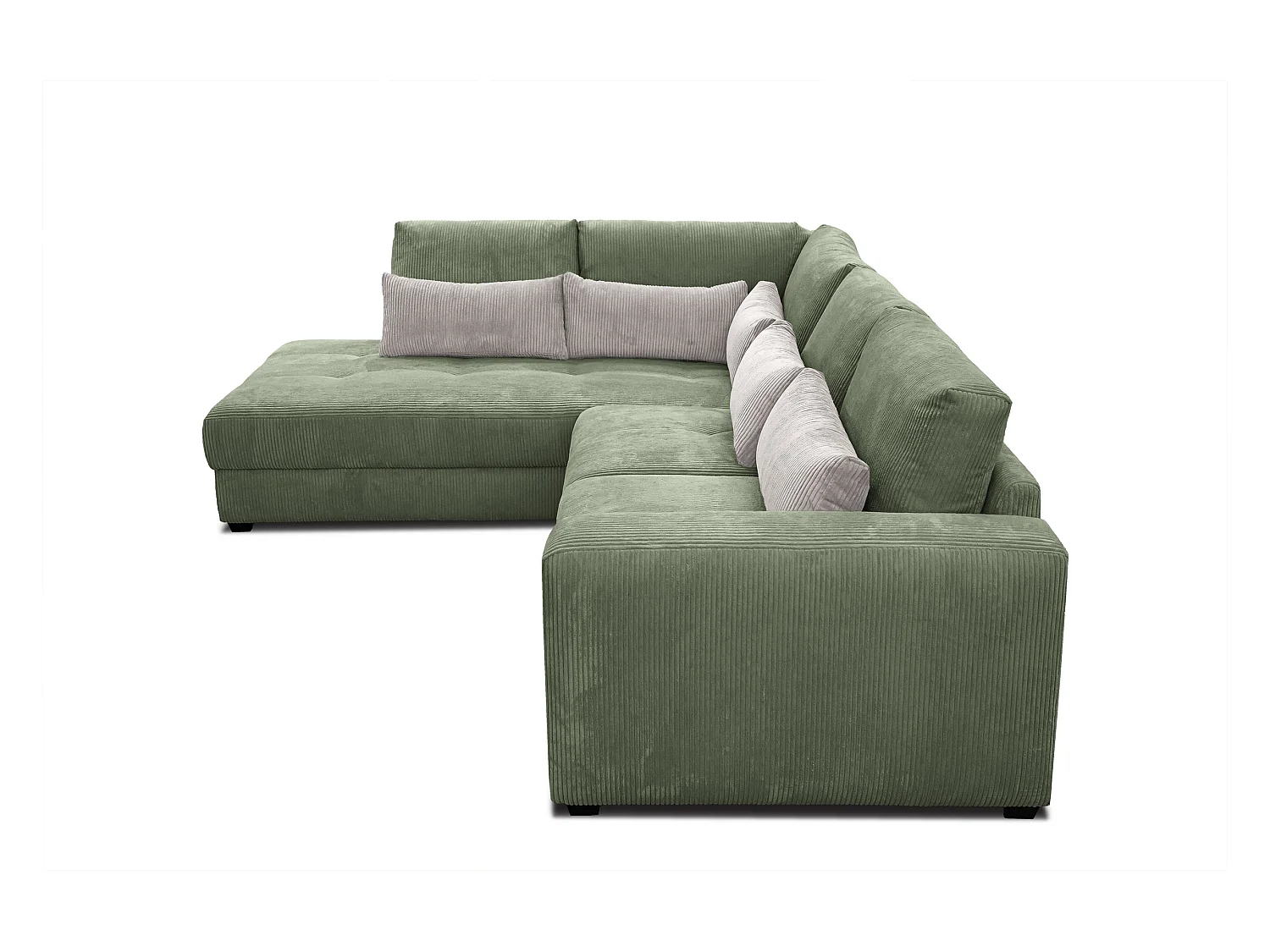 CANAPE D'ANGLE OLI 4 places, sauge