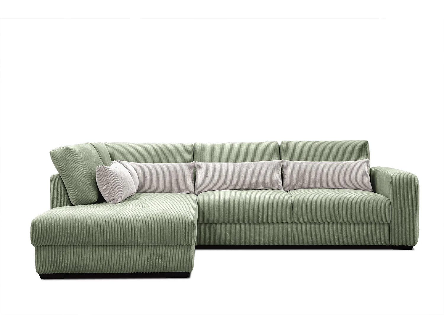CANAPE D'ANGLE OLI 4 places, sauge