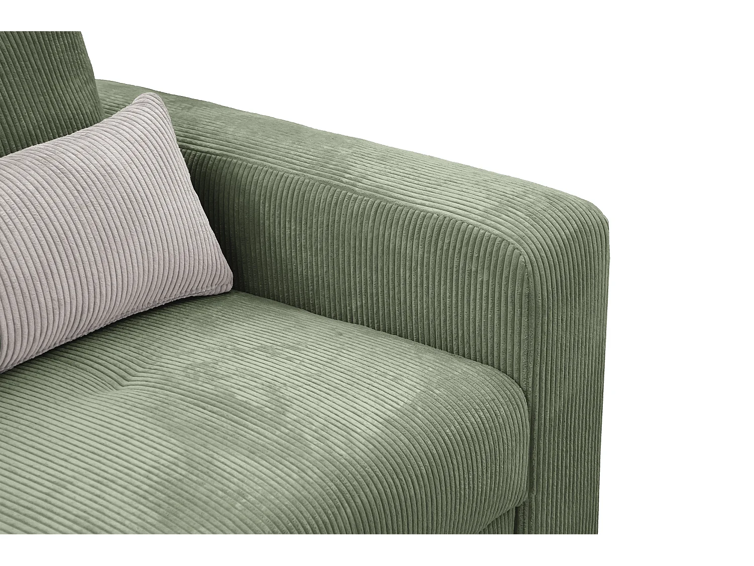 CANAPE D'ANGLE OLI 4 places, sauge