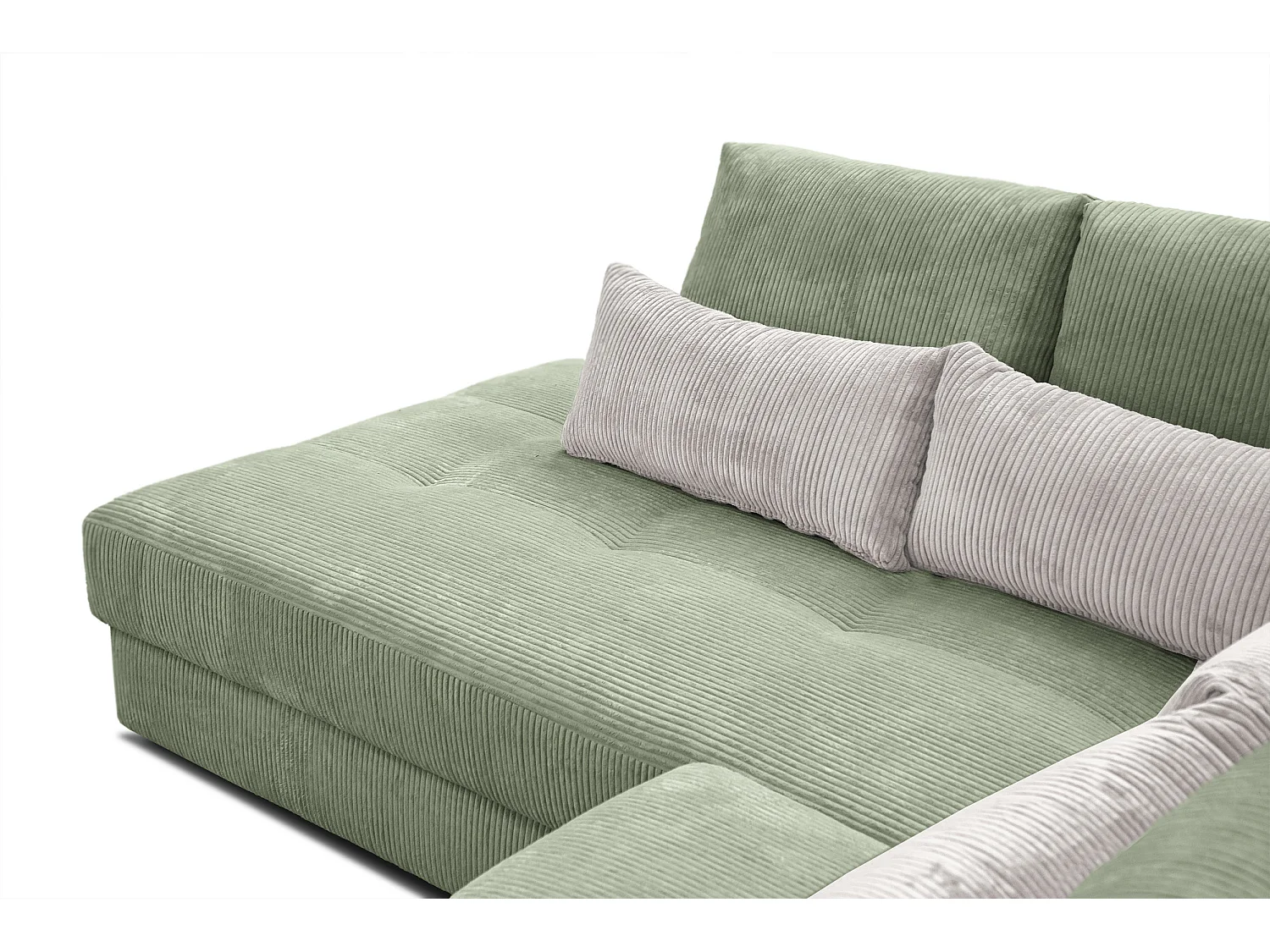 CANAPE D'ANGLE OLI 4 places, sauge