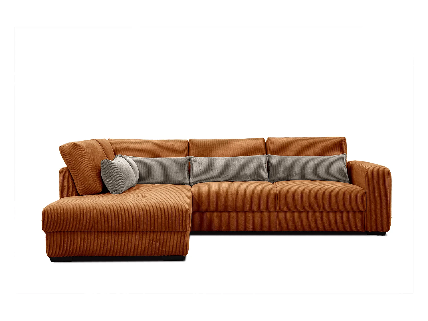 CANAPE D'ANGLE OLI 4 places, orange