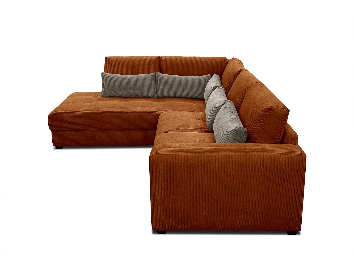 CANAPE D'ANGLE OLI 4 places, orange