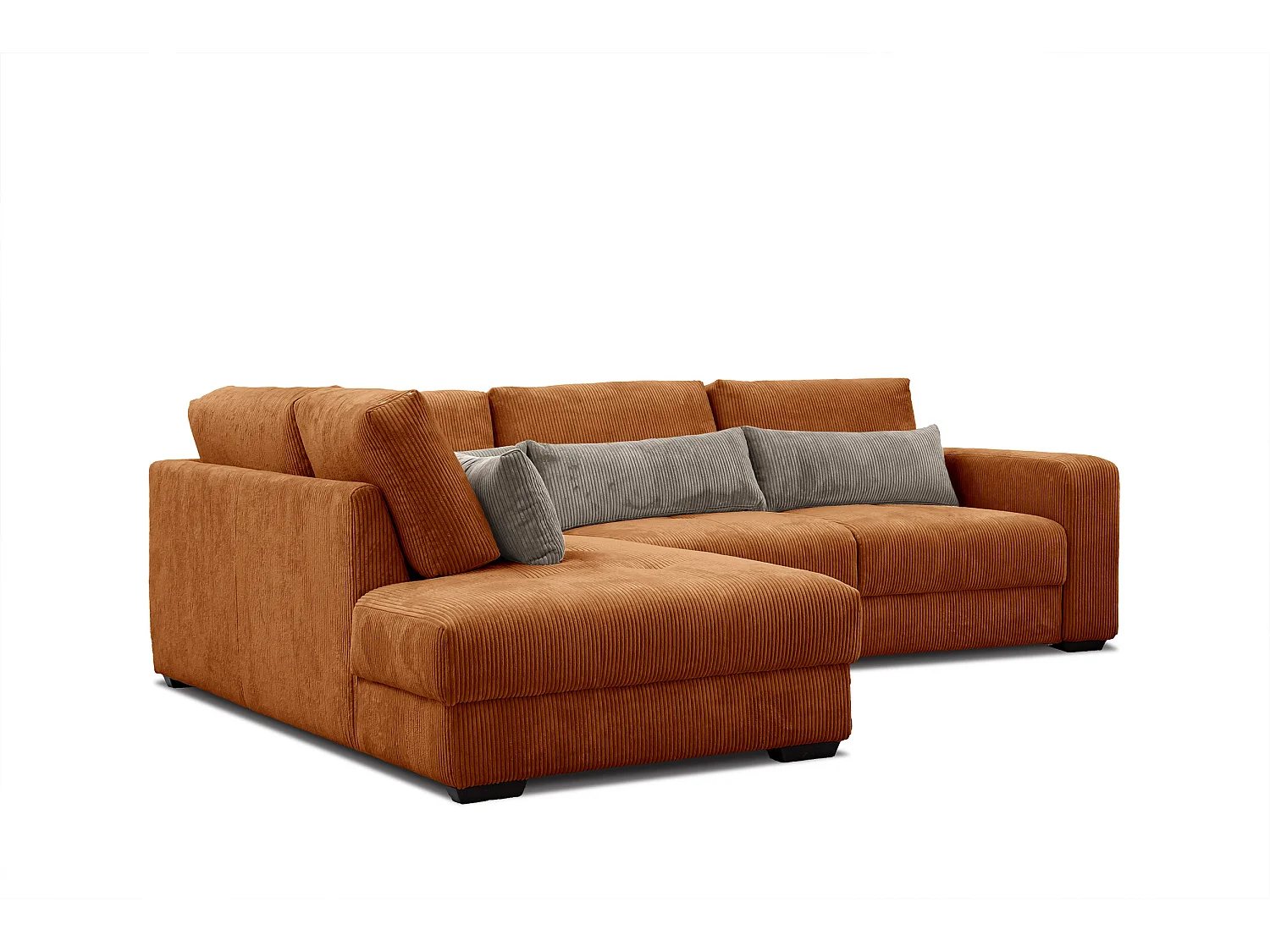 CANAPE D'ANGLE OLI 4 places, orange