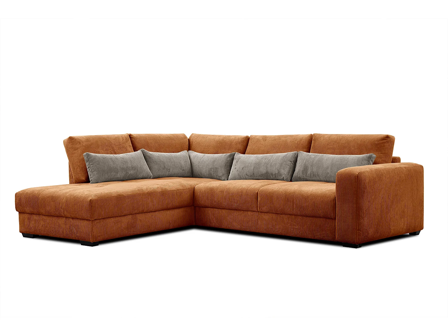 CANAPE D'ANGLE OLI 4 places, orange