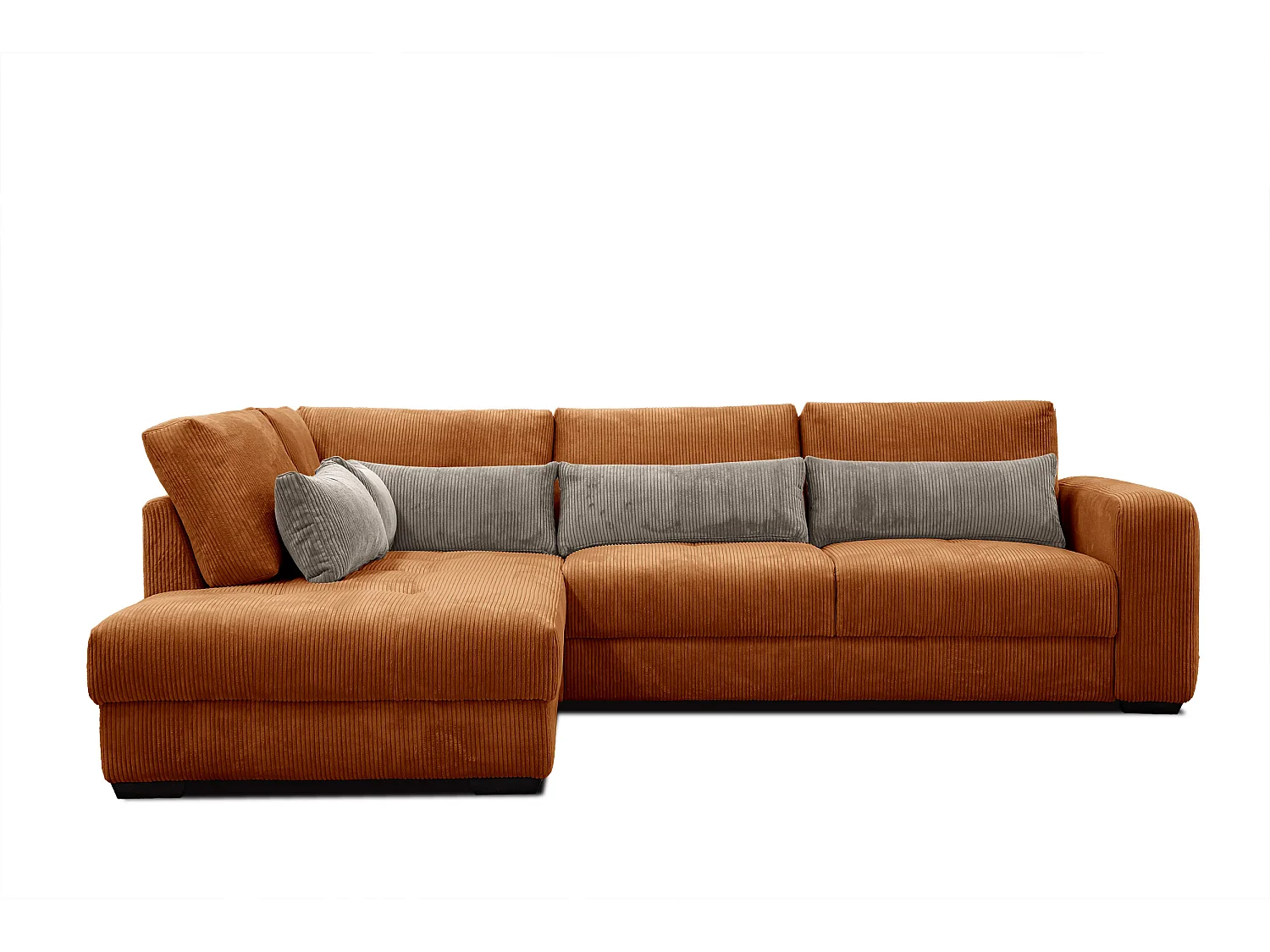 CANAPE D'ANGLE OLI 4 places, orange