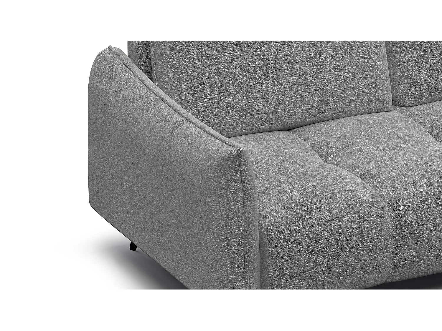 Ecksofa 5-Sitzer rechts AERA, platingrau