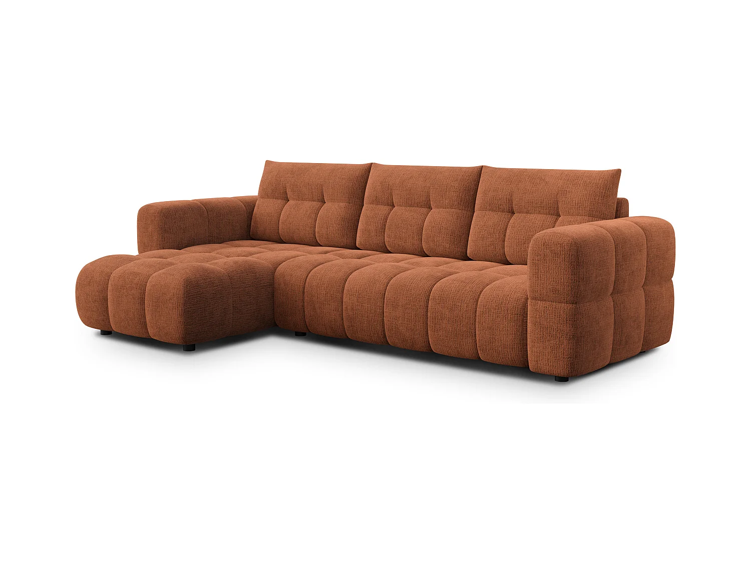 CANAPE D'ANGLE CLOUDI 4 places, orange