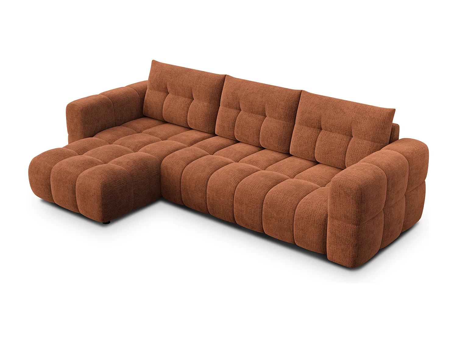 CANAPE D'ANGLE CLOUDI 4 places, orange