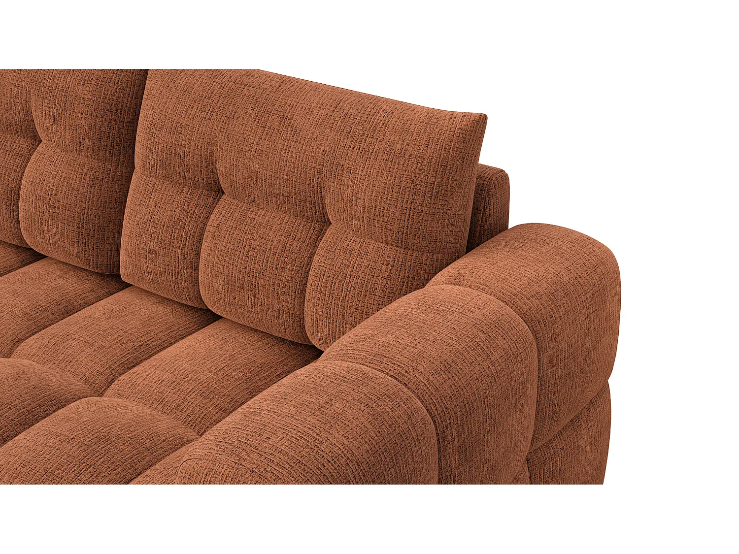 CANAPE D'ANGLE CLOUDI 4 places, orange