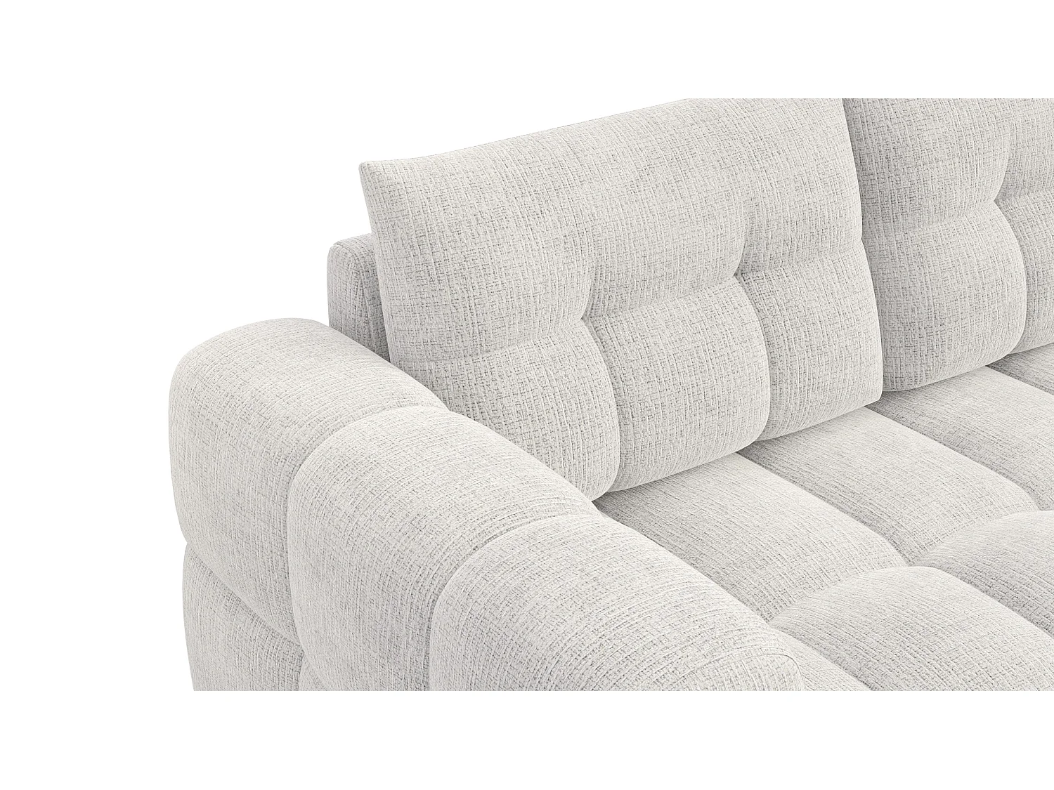 CLOUDI Ecksofa 4-Sitzer rechts, creme