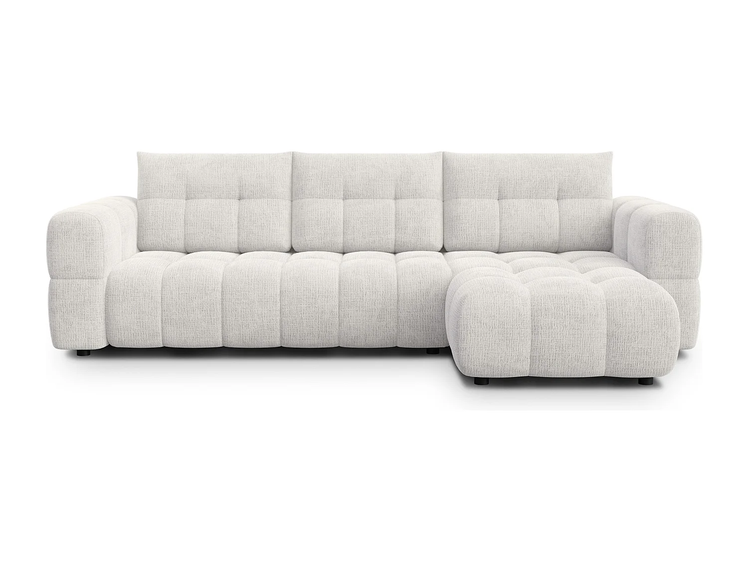 CLOUDI Ecksofa 4-Sitzer rechts, creme