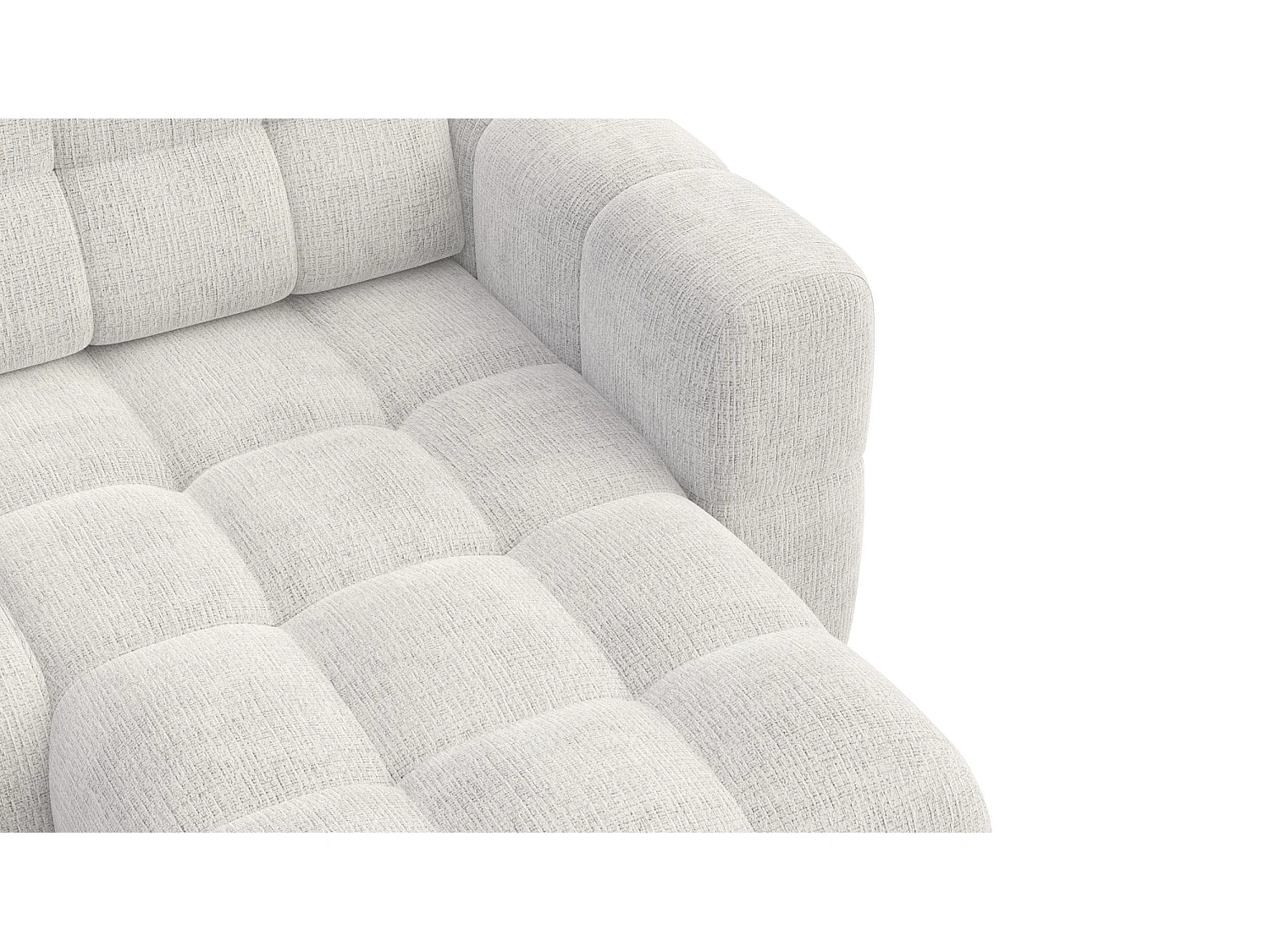 CLOUDI Ecksofa 4-Sitzer rechts, creme