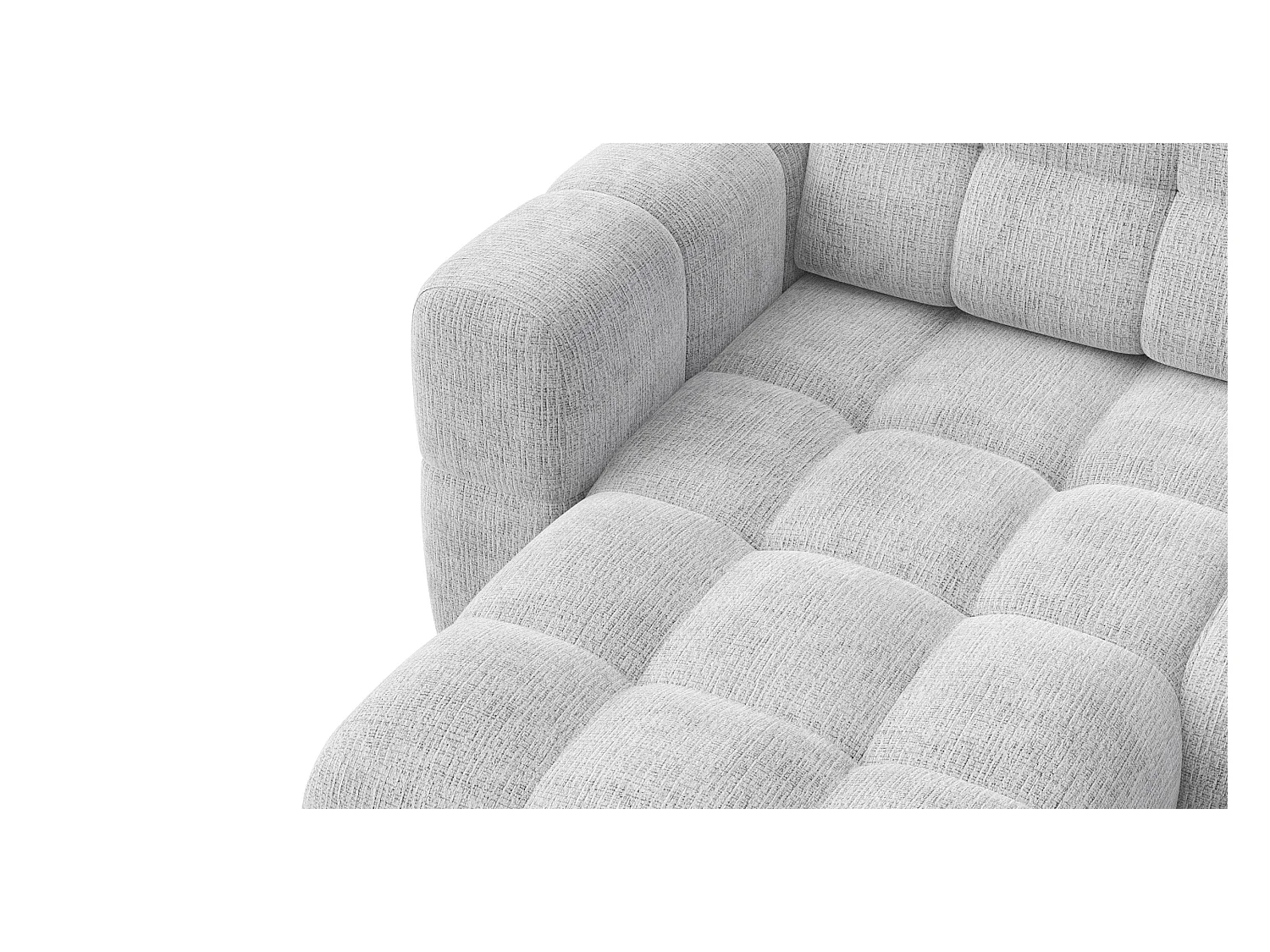 CANAPE D'ANGLE CLOUDI 4 places, blanc