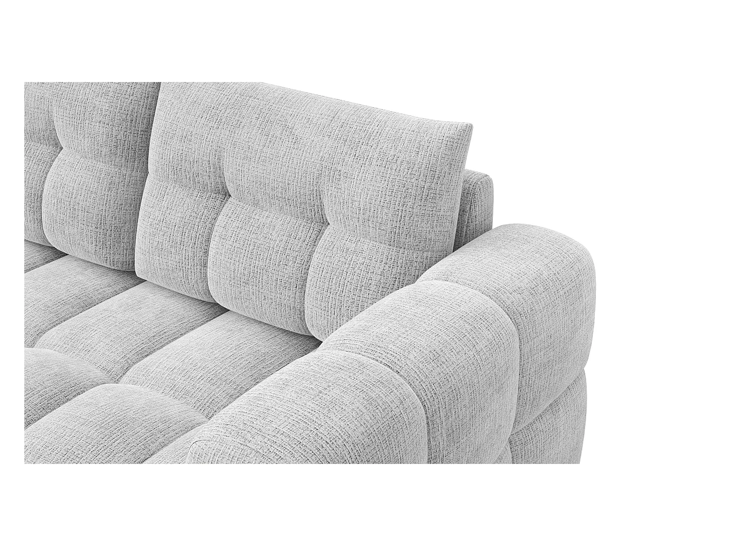 CANAPE D'ANGLE CLOUDI 4 places, blanc