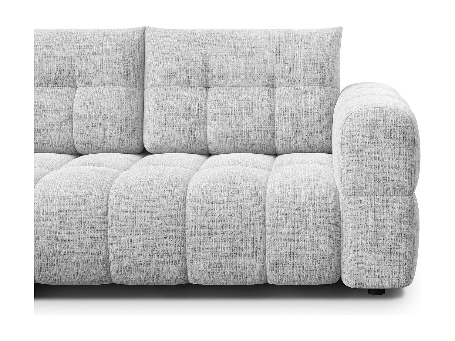 CLOUDI Ecksofa 4-Sitzer links, hellgrau