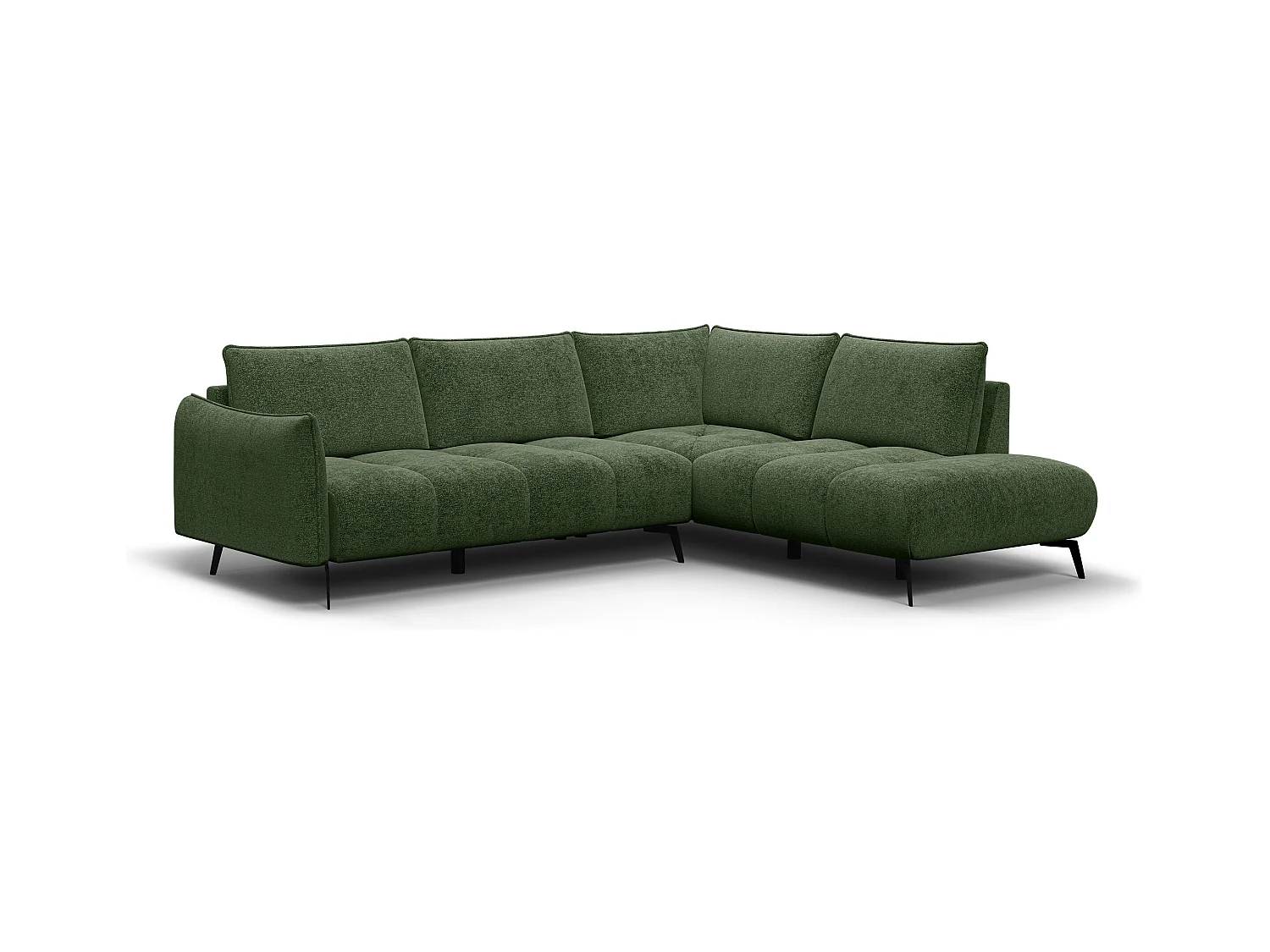 CANAPE D'ANGLE AERA 5 places, vert