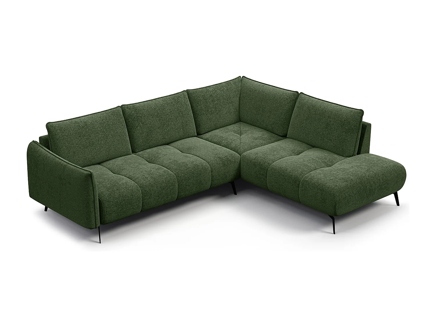 CANAPE D'ANGLE AERA 5 places, vert