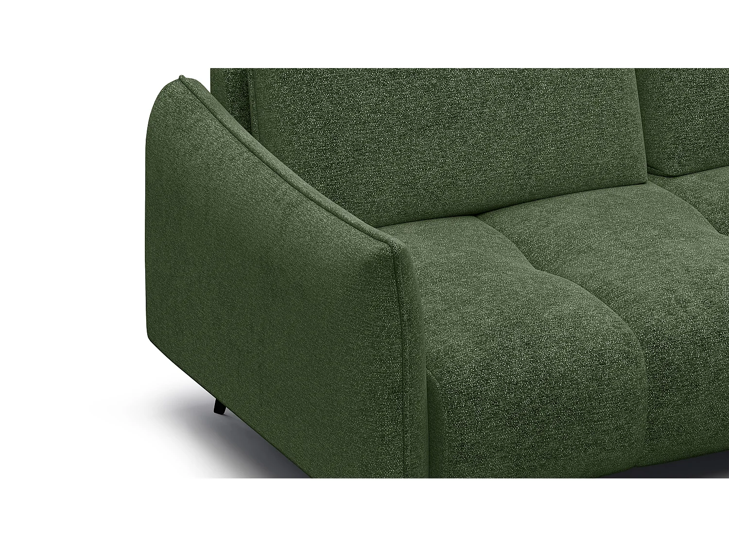 Ecksofa 5-Sitzer rechts AERA, dunkelgrün