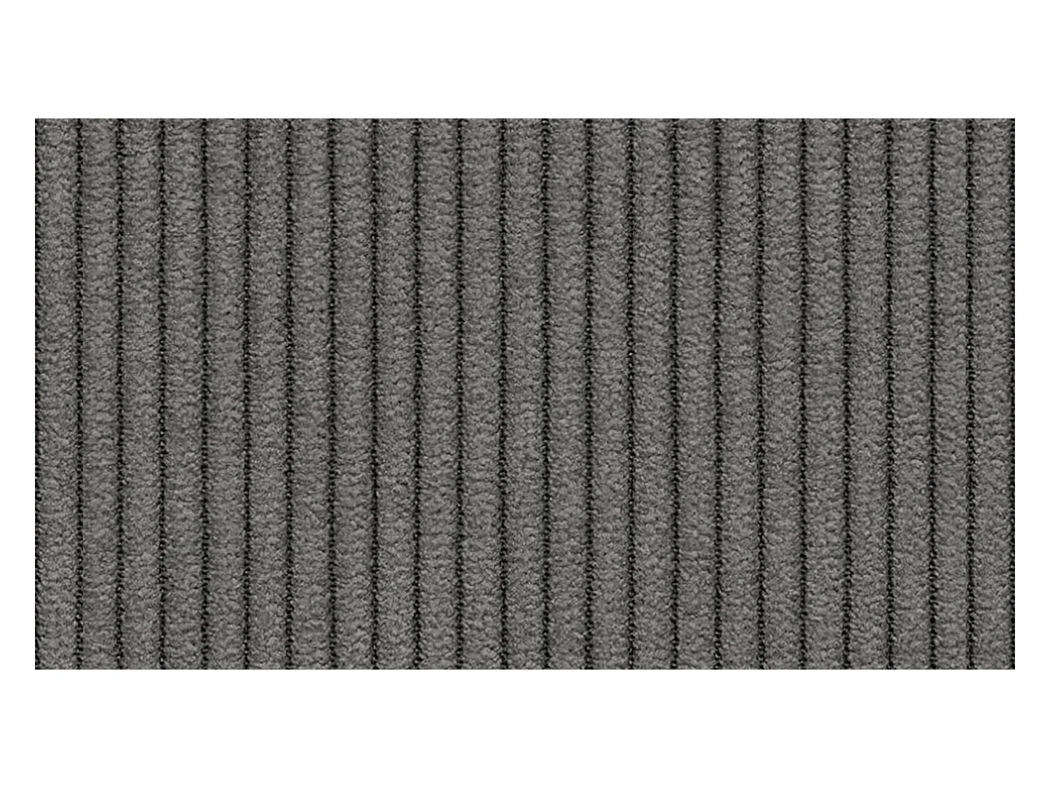 CANAPÉ D'ANGLE OLI 4 places, tissu gris foncé