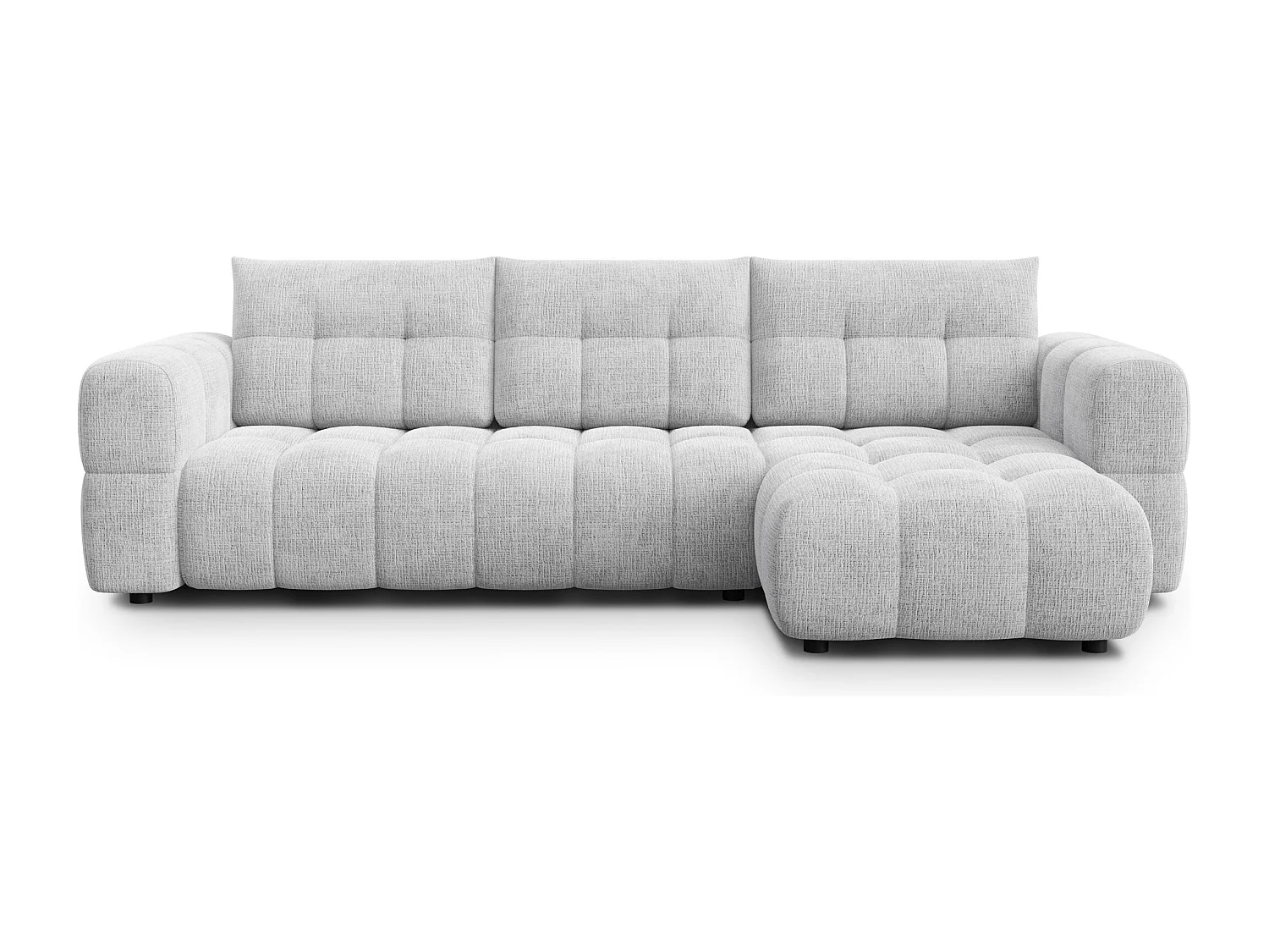 CLOUDI Ecksofa 4-Sitzer rechts, hellgrau