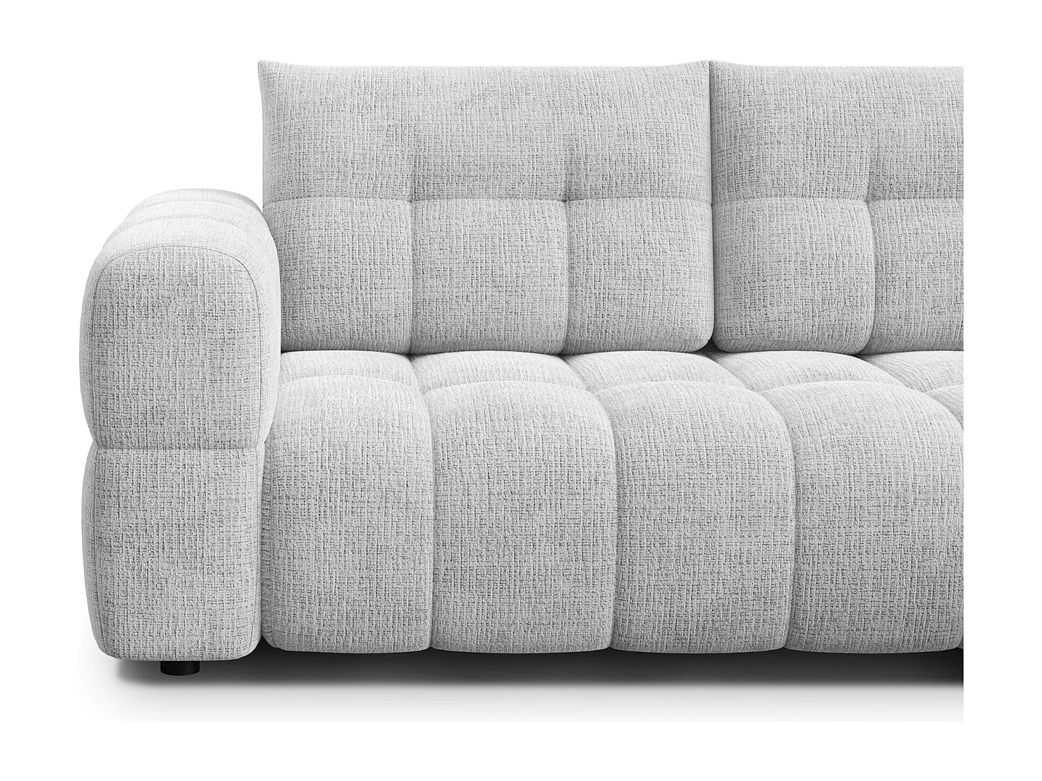 CLOUDI Ecksofa 4-Sitzer rechts, hellgrau