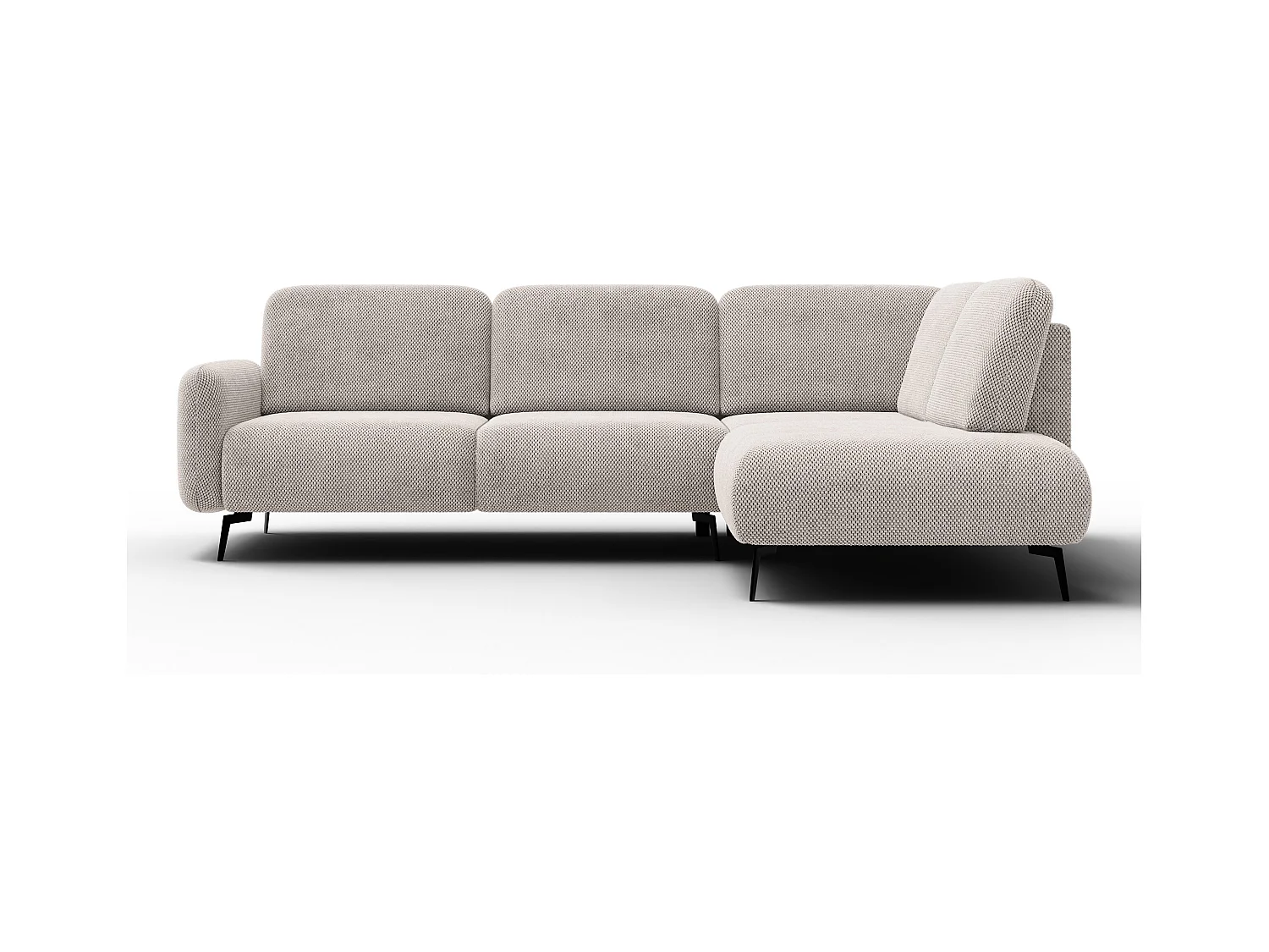 5-Sitzer-Ecksofa rechts FEBE, beige