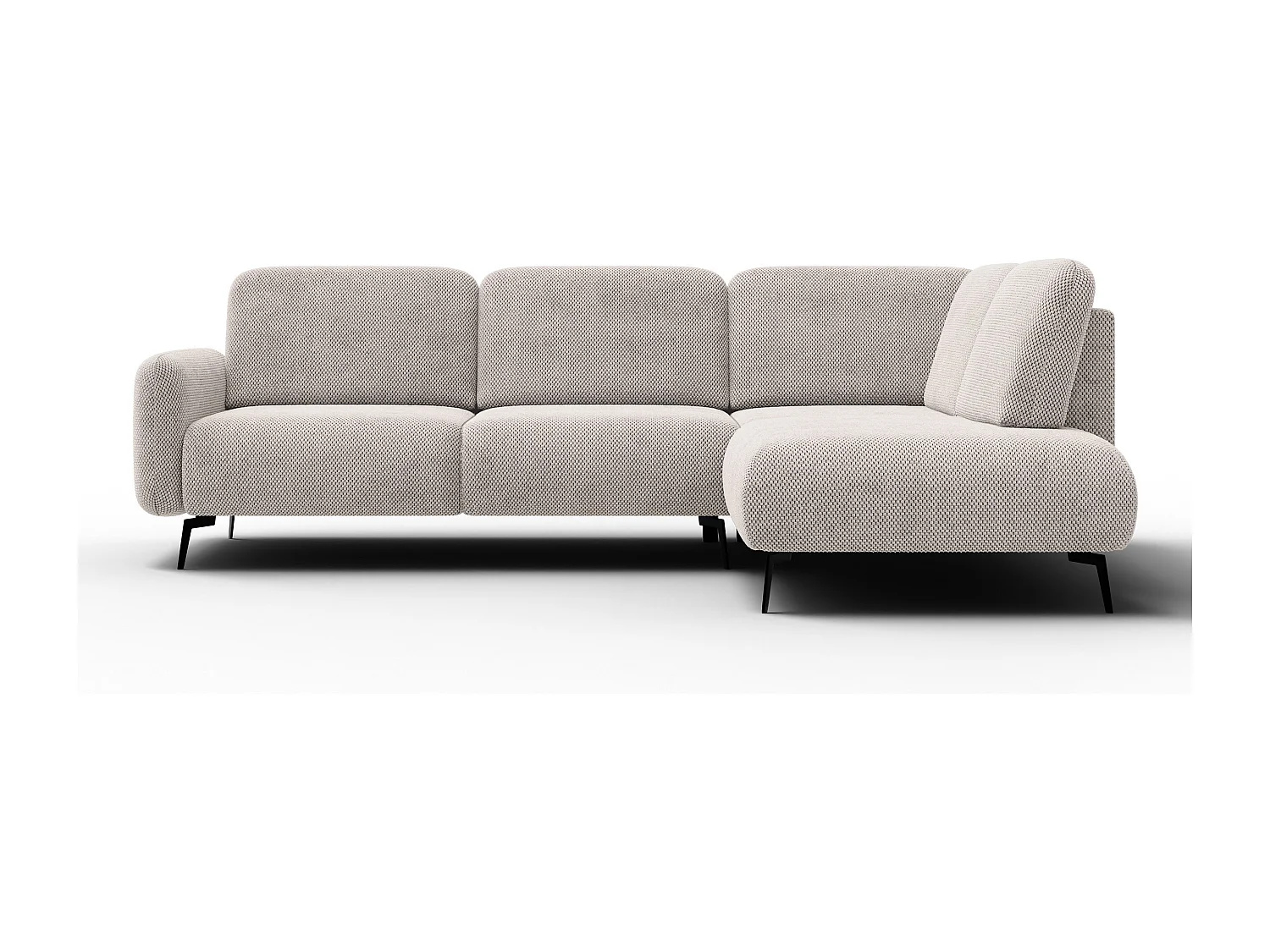 5-Sitzer-Ecksofa rechts FEBE, beige