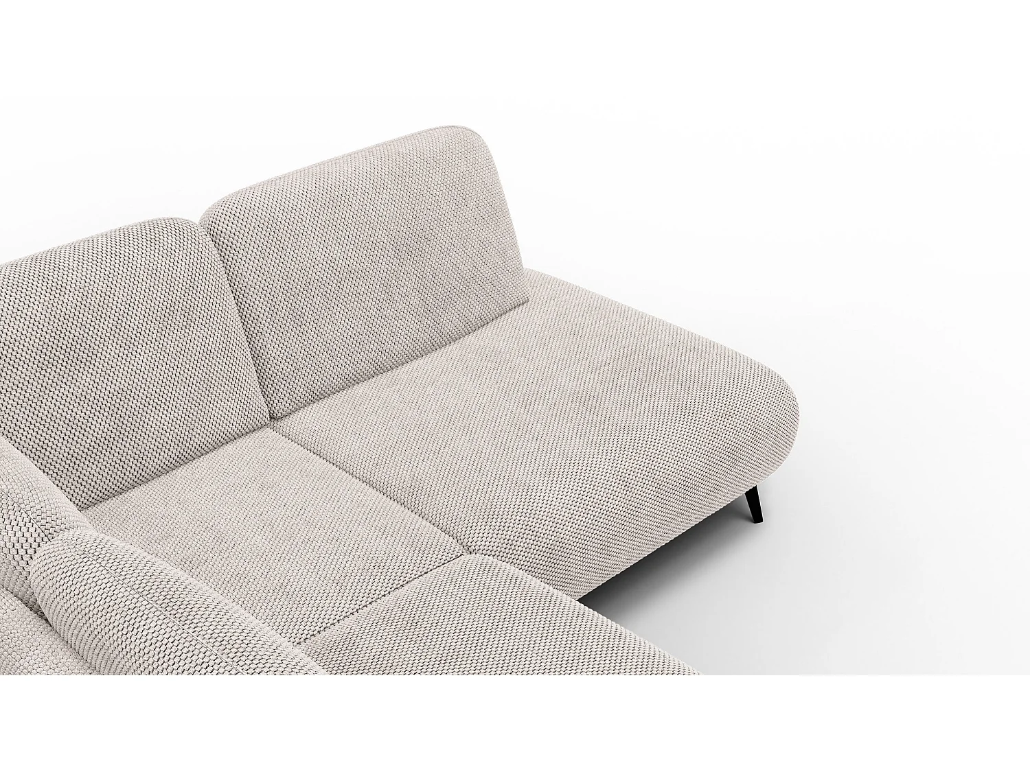 5-Sitzer-Ecksofa rechts FEBE, beige