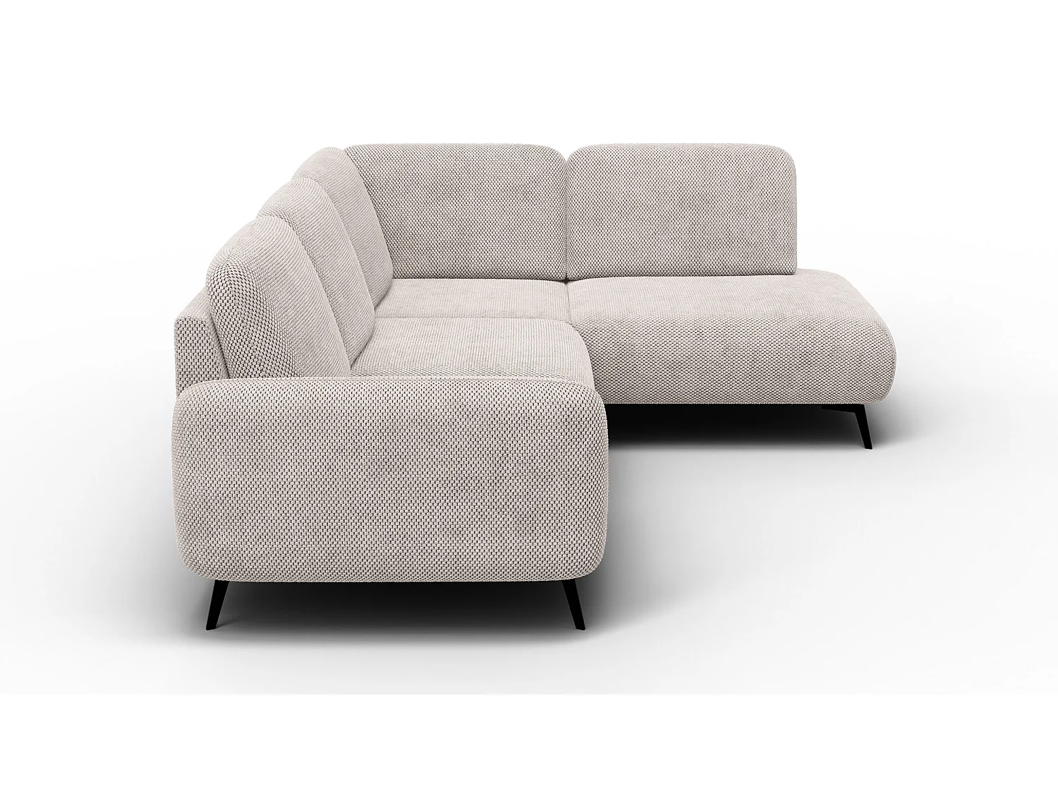5-Sitzer-Ecksofa rechts FEBE, beige
